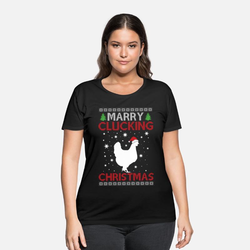 Chicken - Merry Clucking Christmas - Saying Ugly C