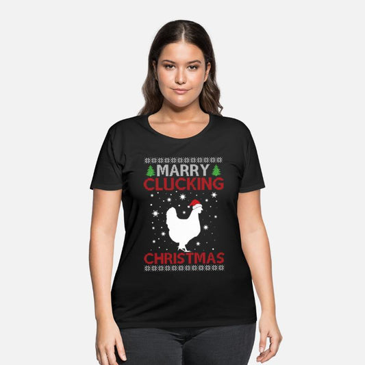 Chicken - Merry Clucking Christmas - Saying Ugly C