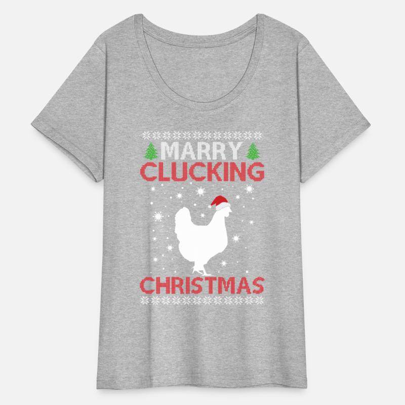 Chicken - Merry Clucking Christmas - Saying Ugly C