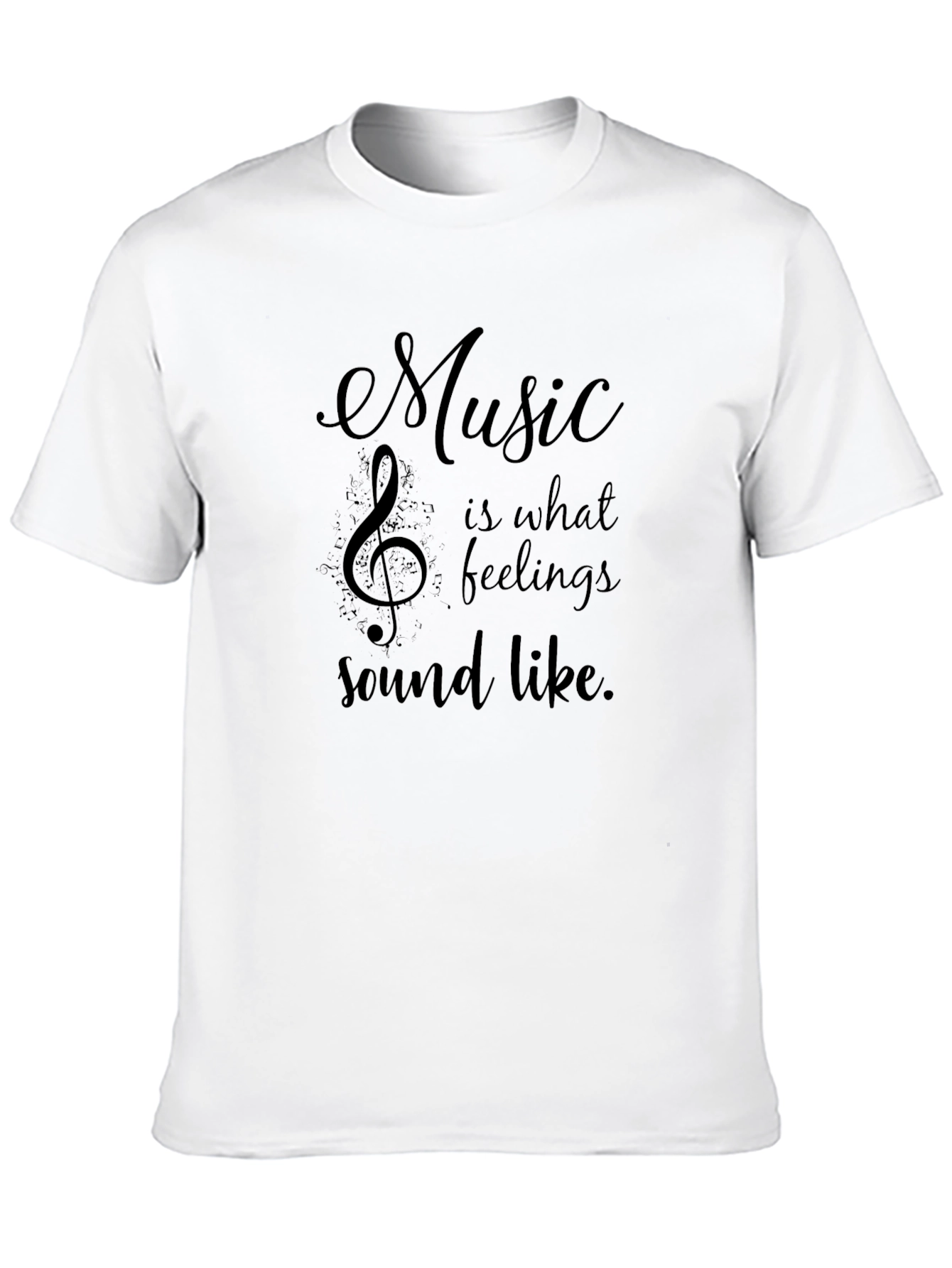 Music is What Feelings Sound Like Graphic Tee