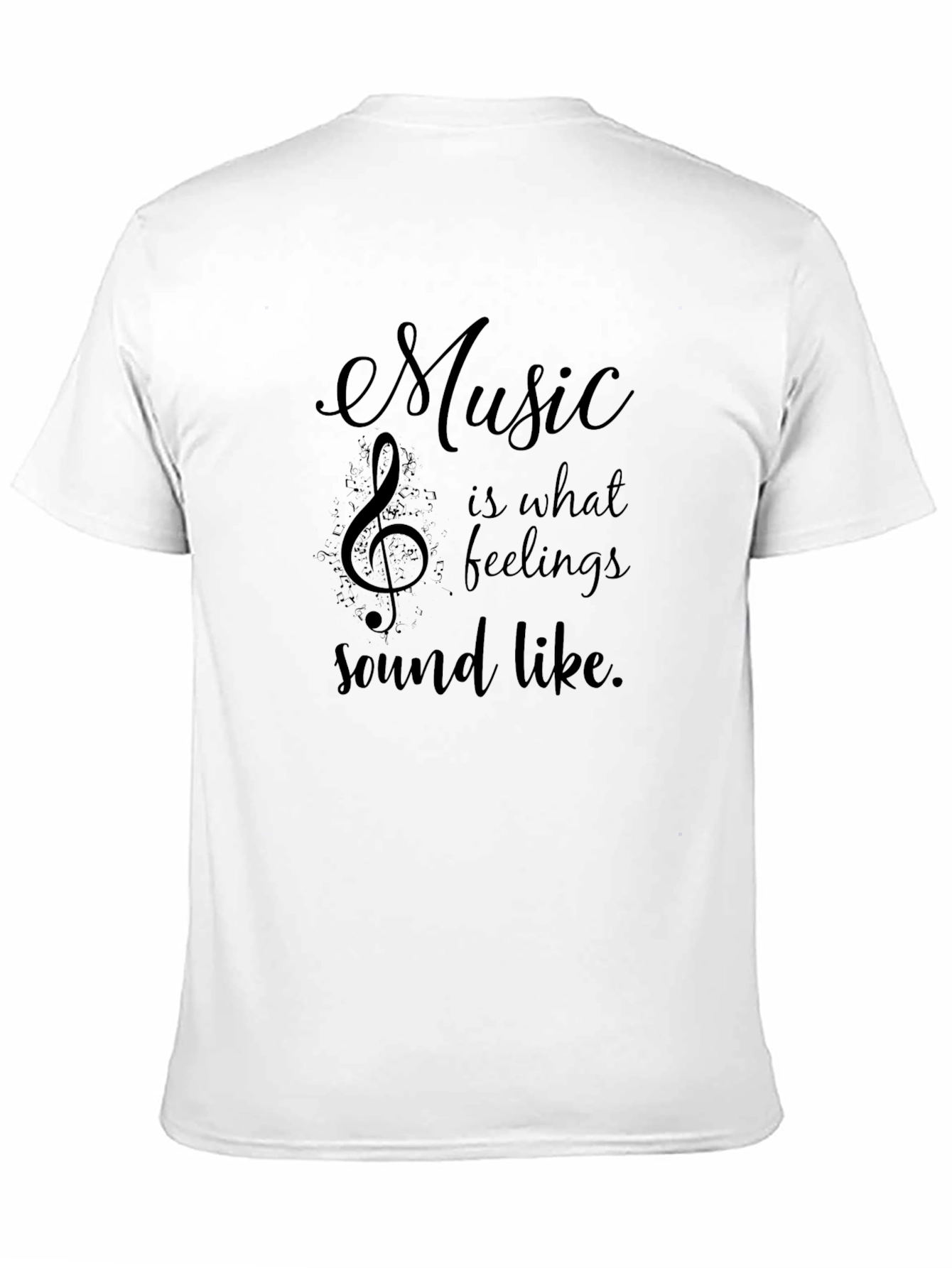Music is What Feelings Sound Like Graphic Tee