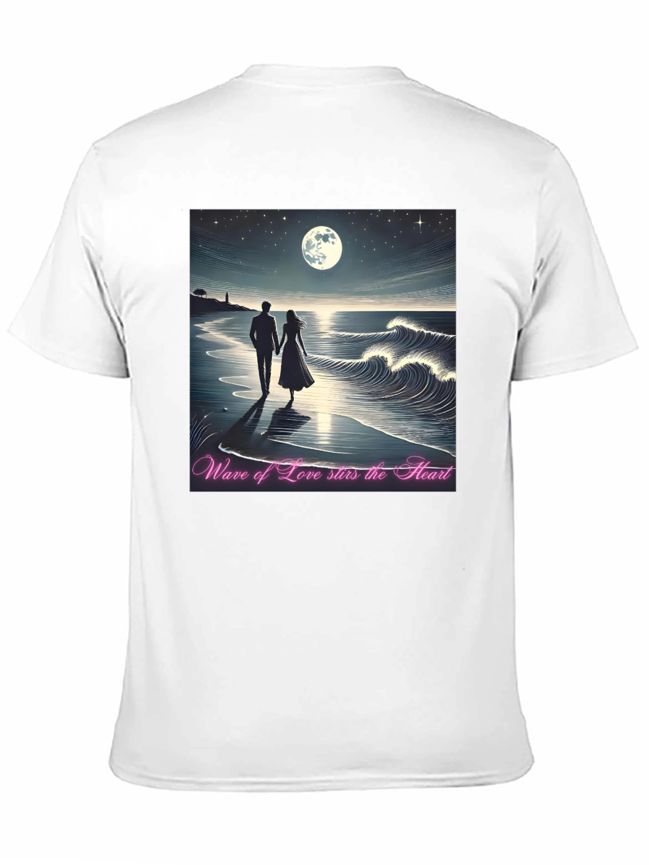 Romantic Moonlight Beach T-Shirt