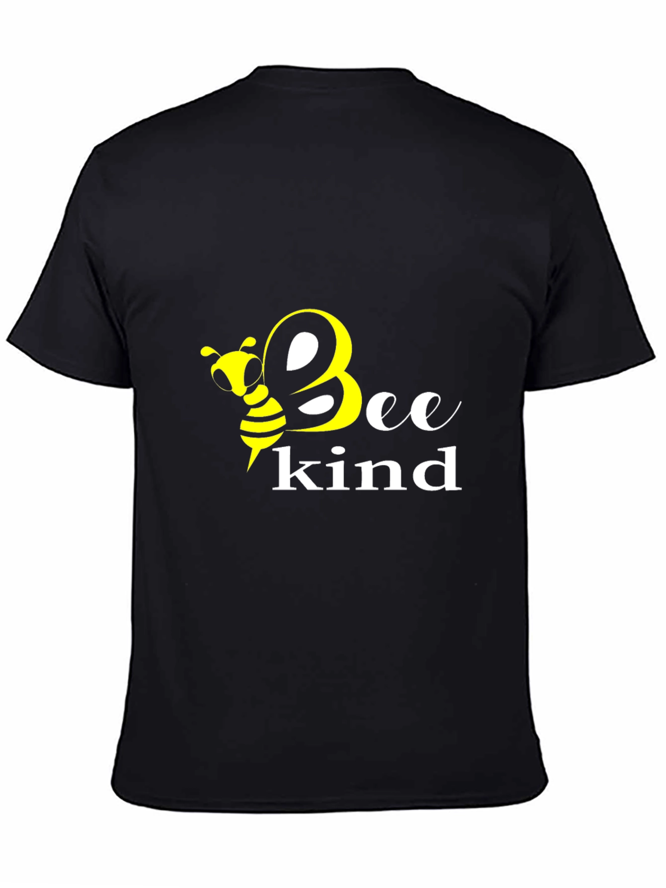 Bee Kind Graphic Tee - Black Cotton T-Shirt