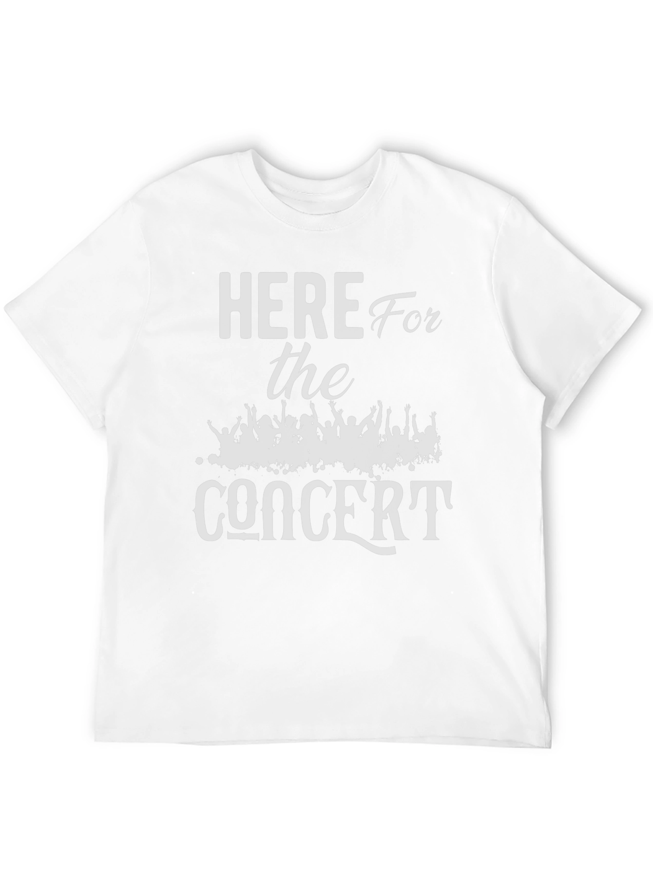 Here for the Concert Black Graphic Tee