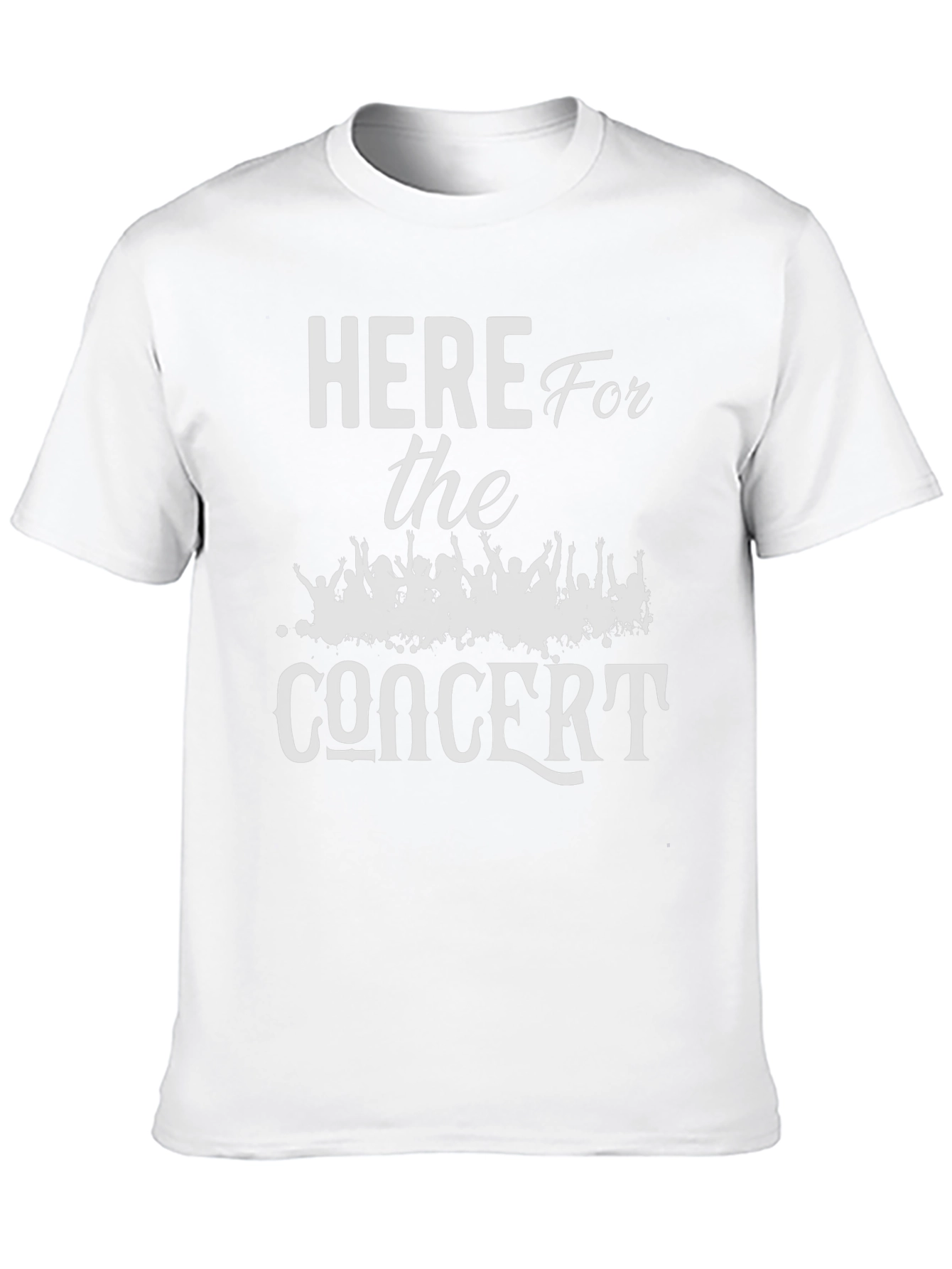 Here for the Concert Black Graphic Tee