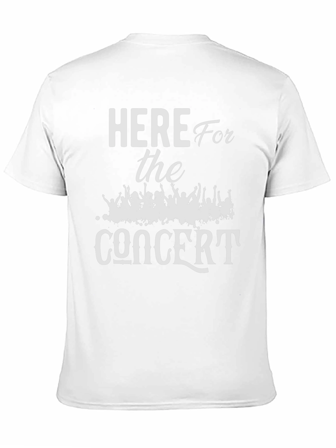 Here for the Concert Black Graphic Tee