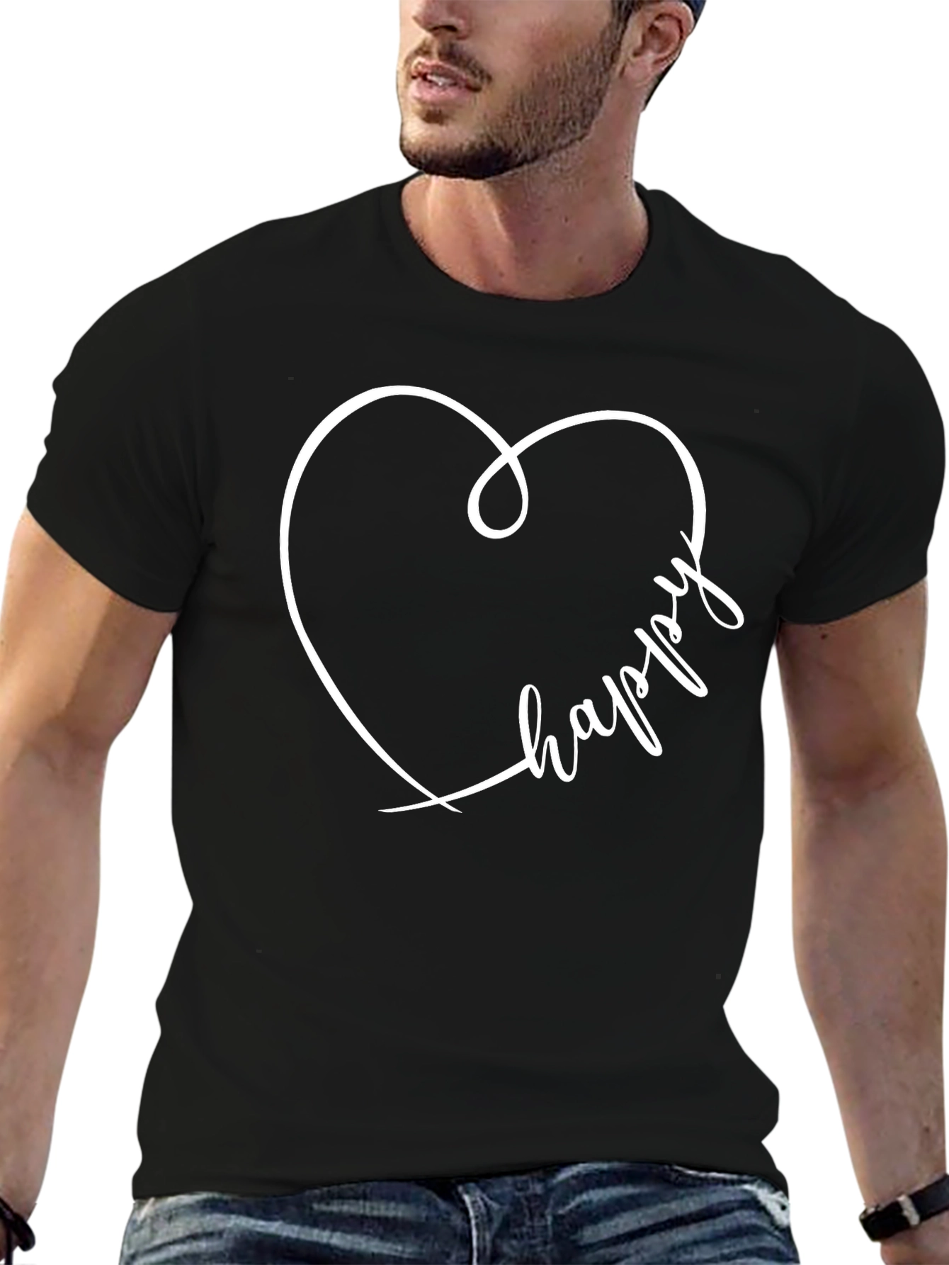 Happy Heart T-Shirt - Casual Style