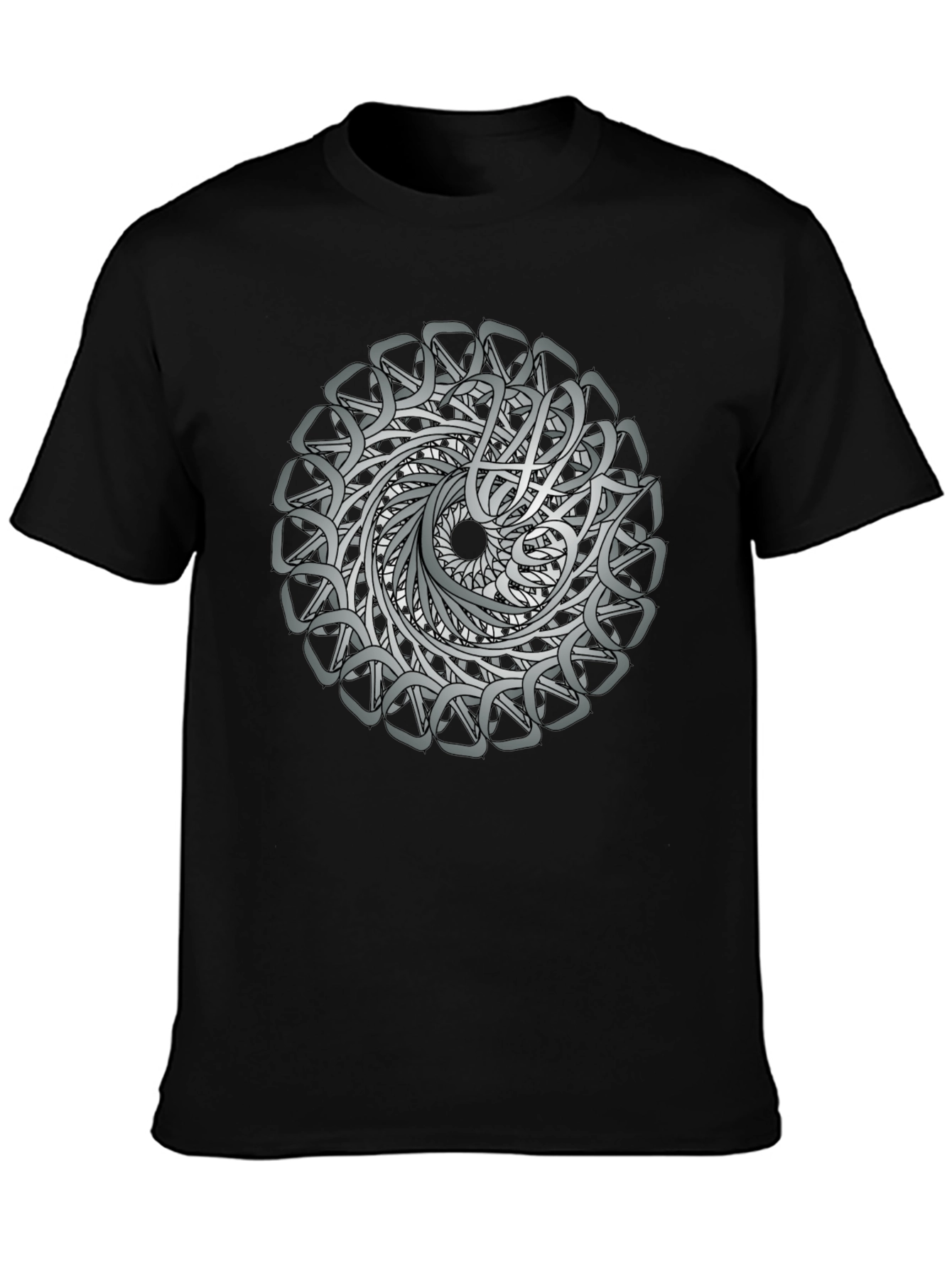 Celtic Knot Mandala Graphic Tee - Black