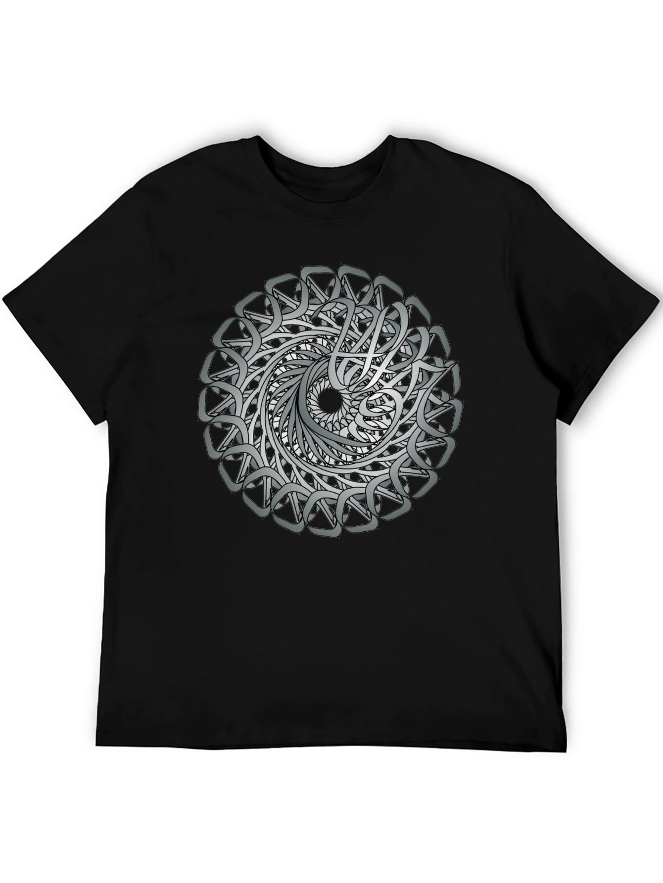 Celtic Knot Mandala Graphic Tee - Black