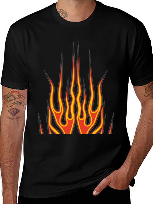 Flame Graphic T-Shirt - Bold Design