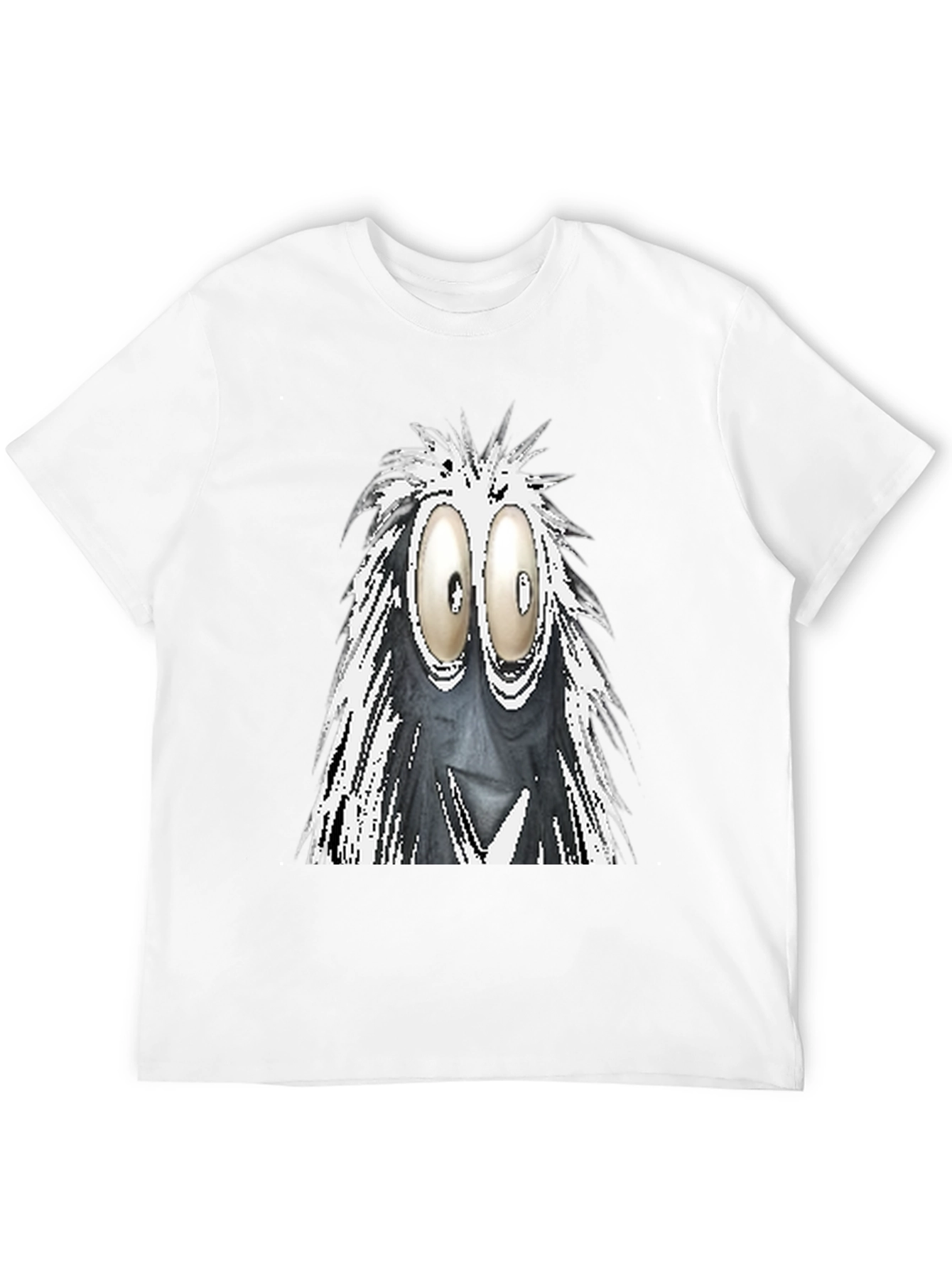 Googly Eyes Monster Graphic Tee - Black