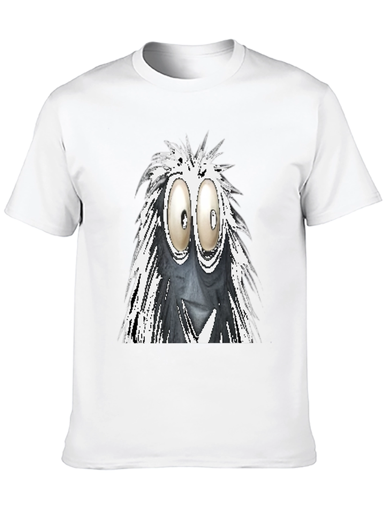 Googly Eyes Monster Graphic Tee - Black