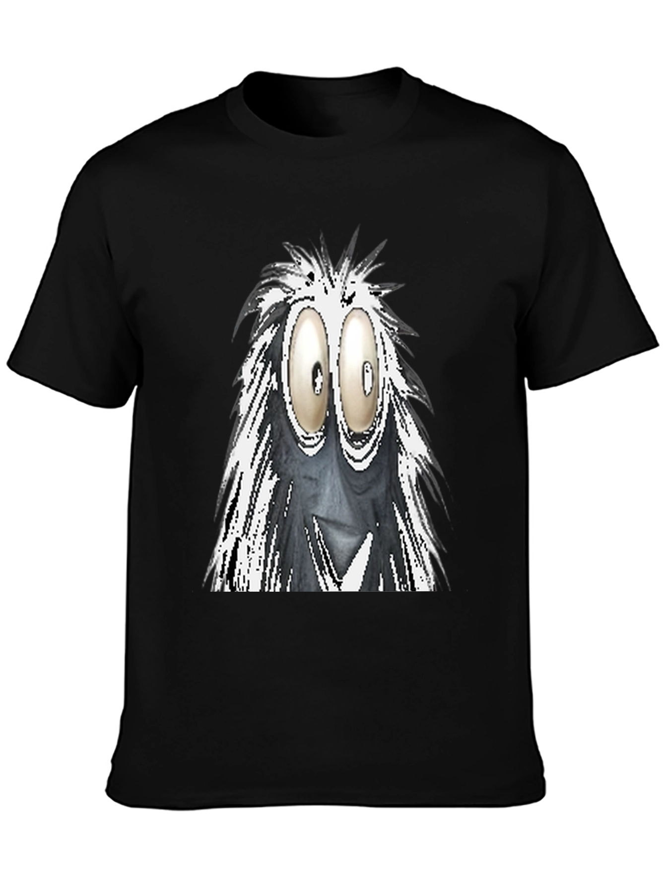 Googly Eyes Monster Graphic Tee - Black