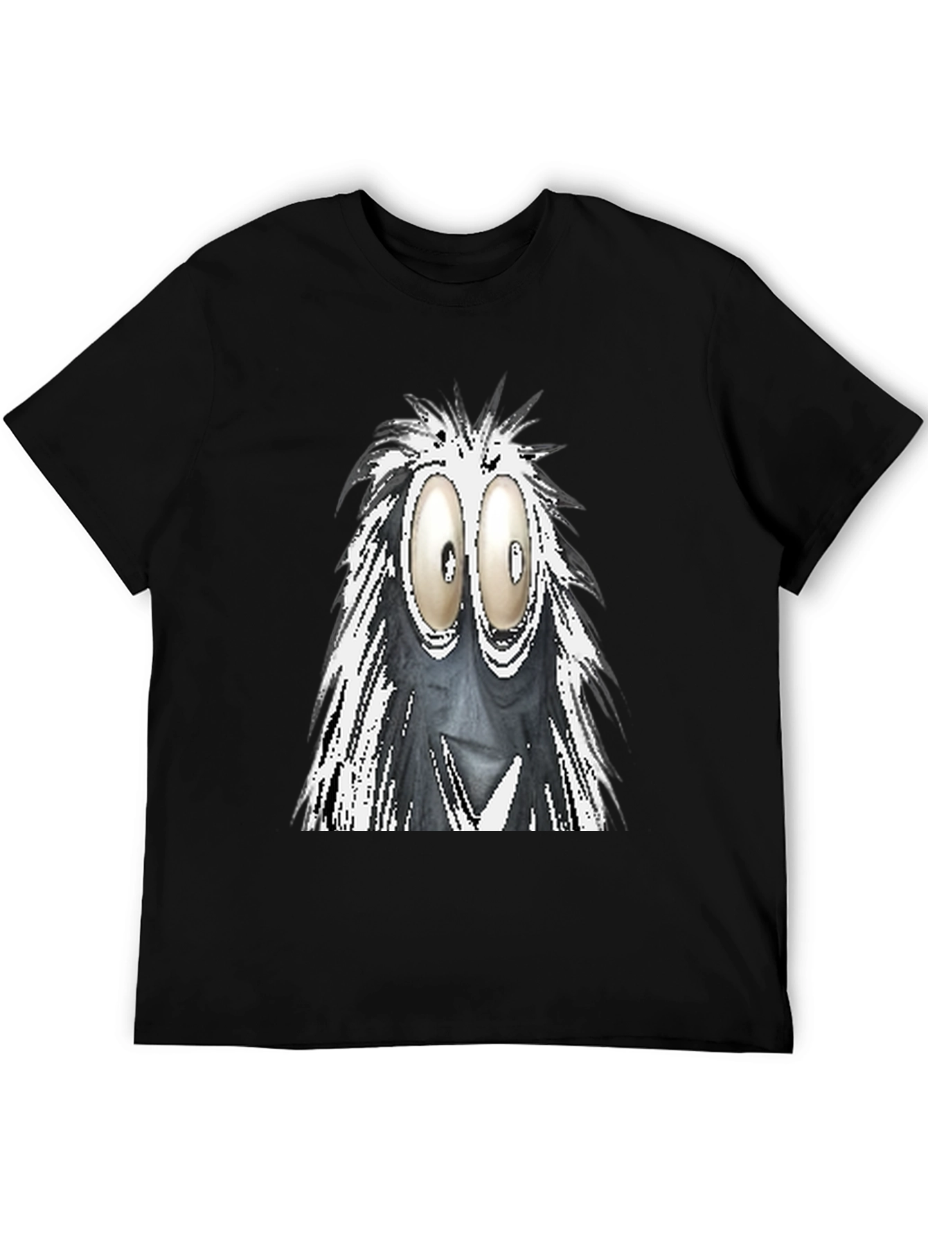 Googly Eyes Monster Graphic Tee - Black