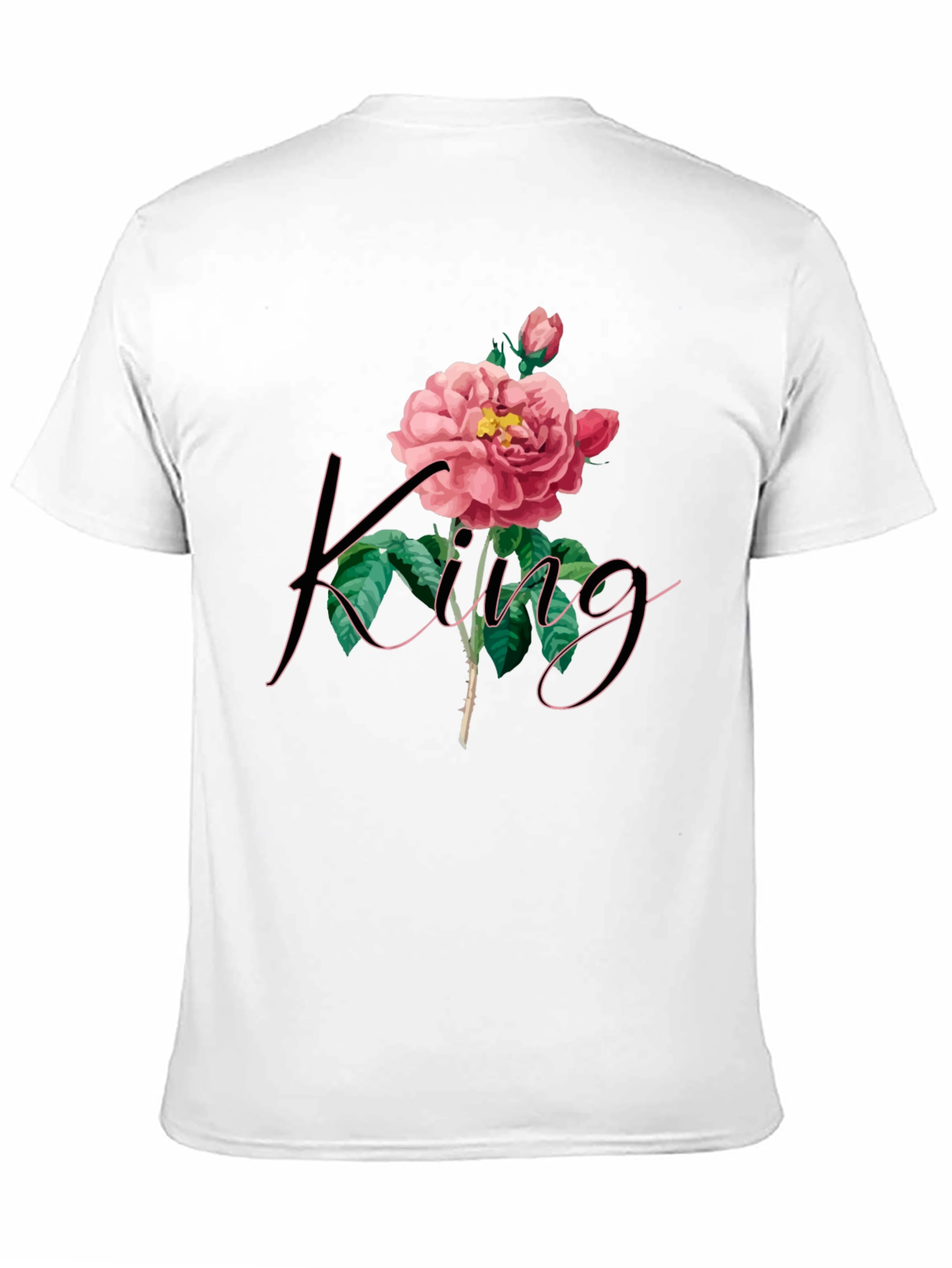 King Rose Graphic Tee - Mens Black T-Shirt
