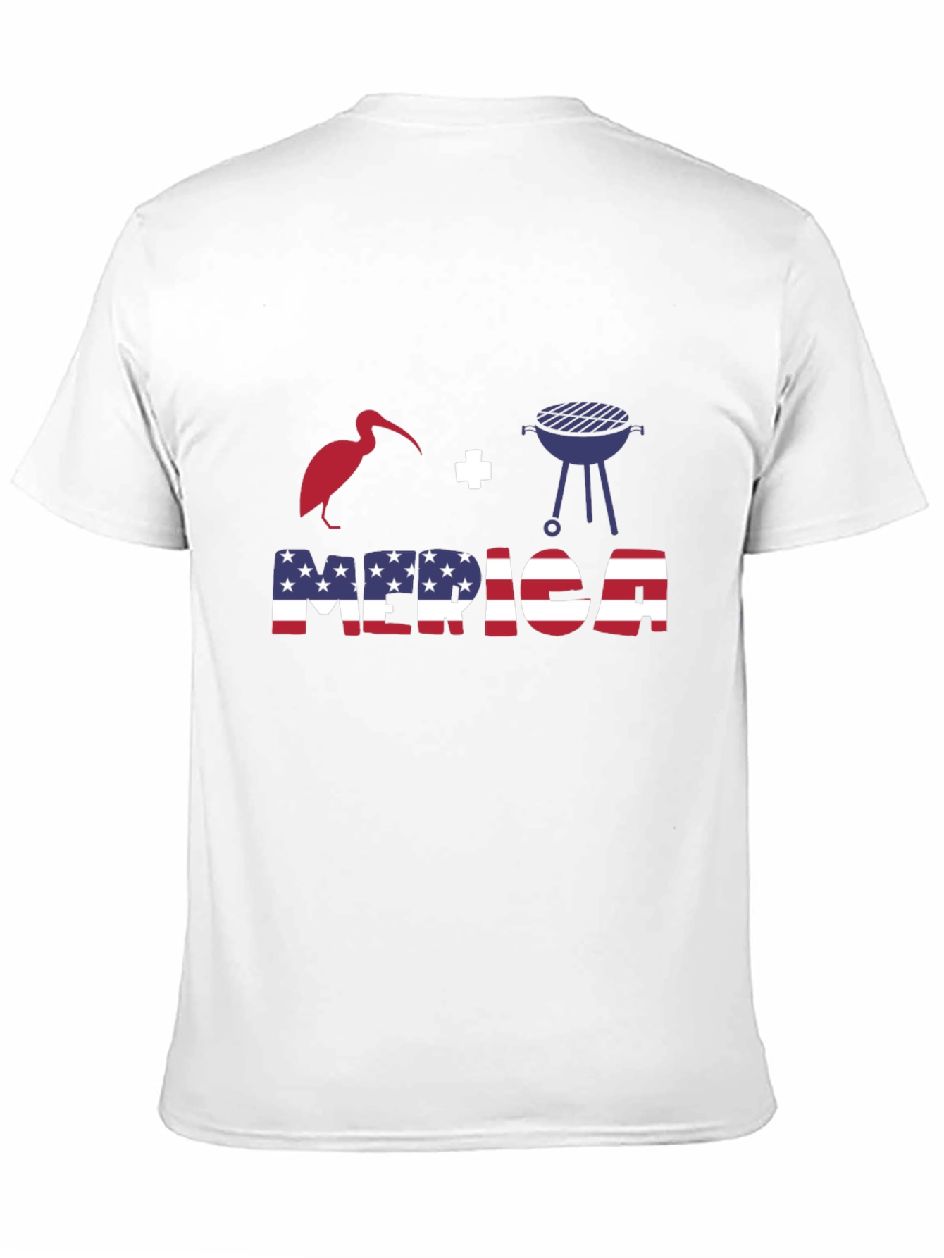 Patriotic T-Shirt: Bird + Grill = Merica