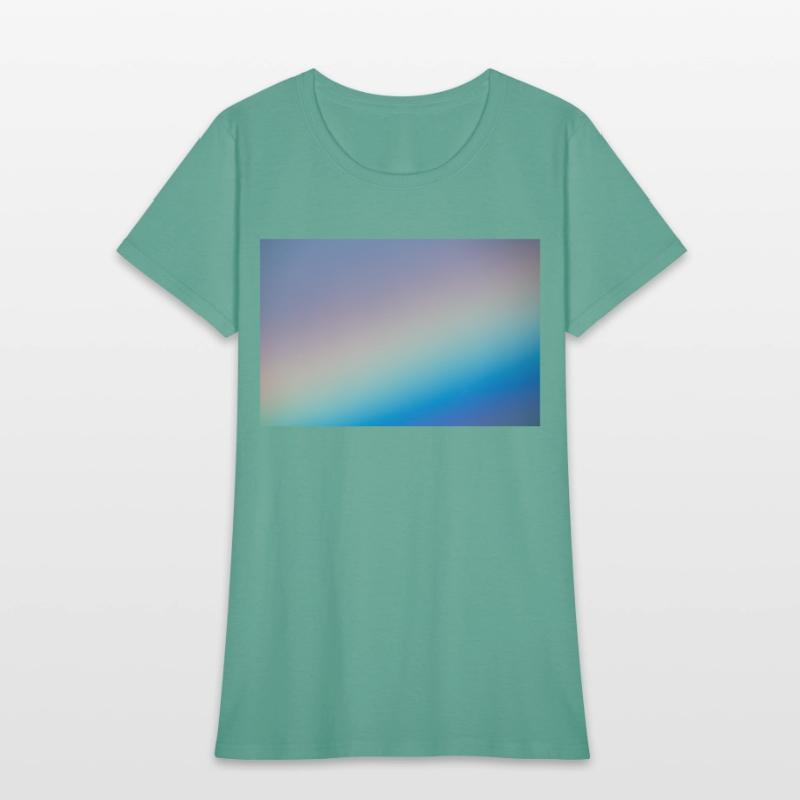 Closeup of a beautiful rainbow in the morning sky.