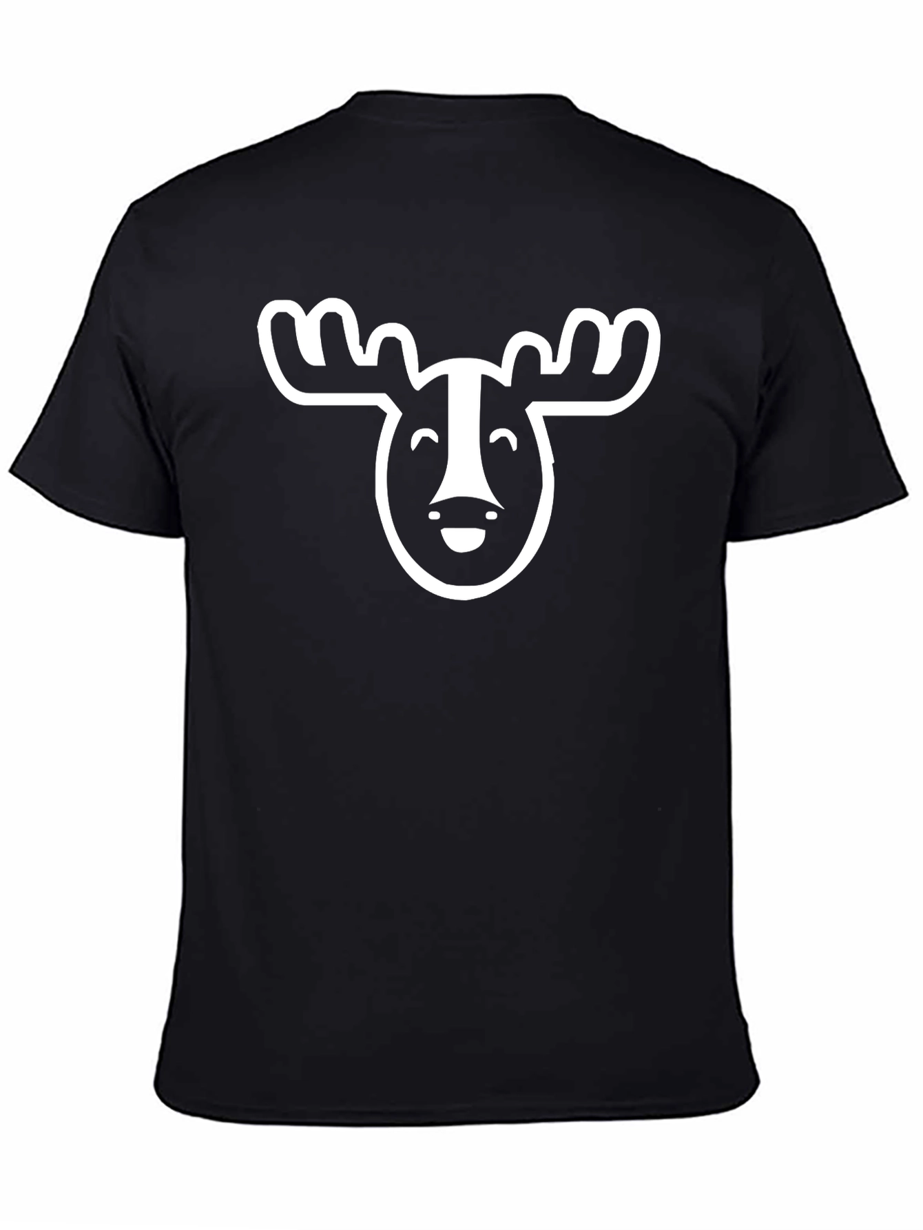 Funny Moose Graphic T-Shirt - Black Cotton Tee