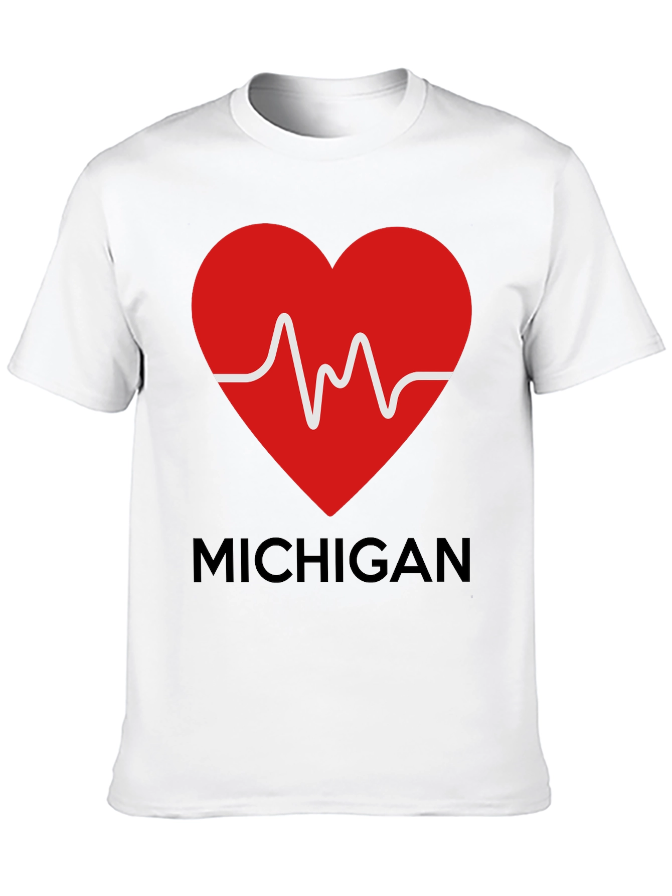 Michigan Love Heartbeat T-Shirt