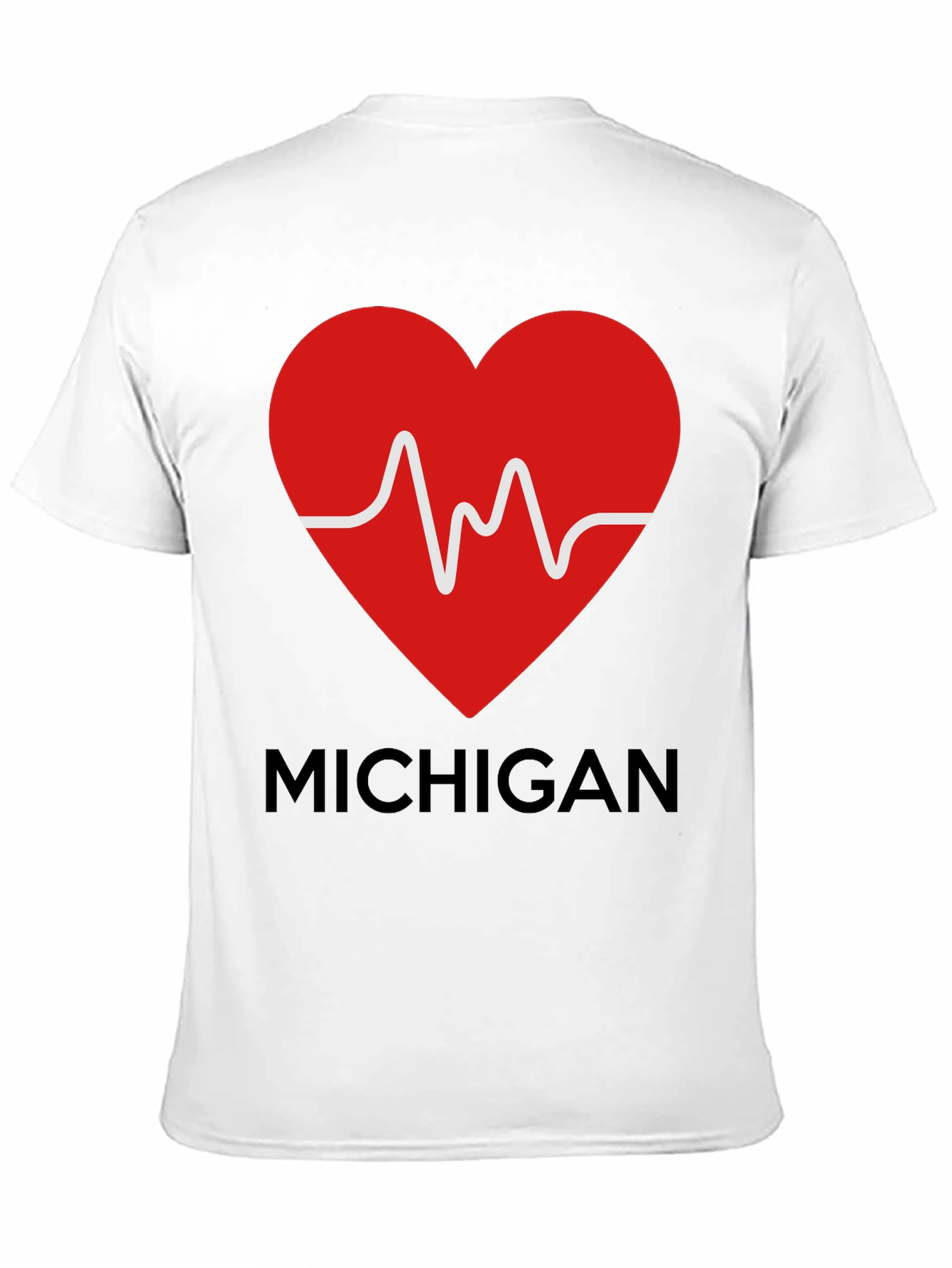 Michigan Love Heartbeat T-Shirt