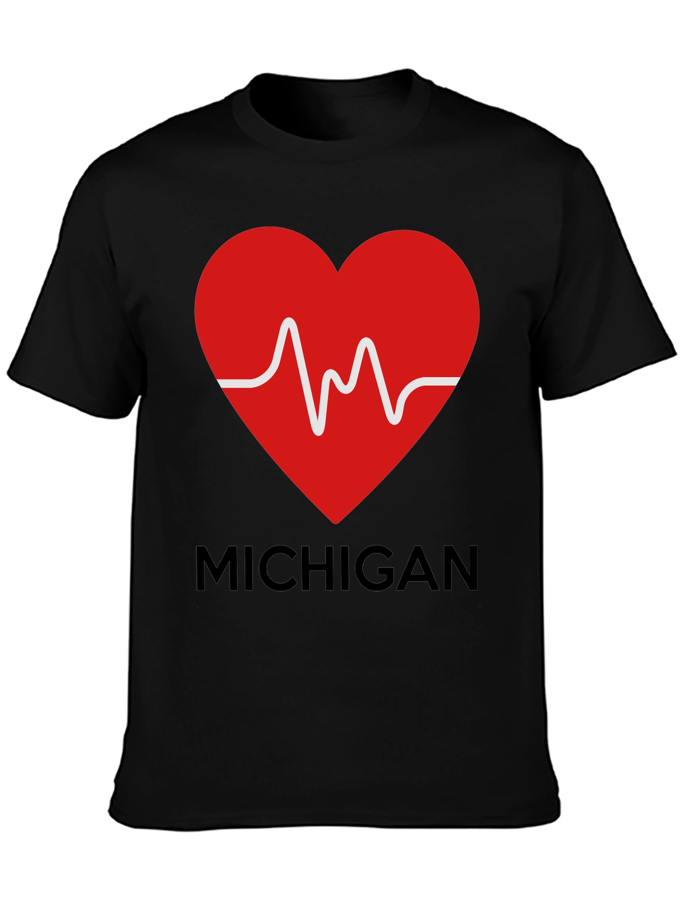 Michigan Love Heartbeat T-Shirt