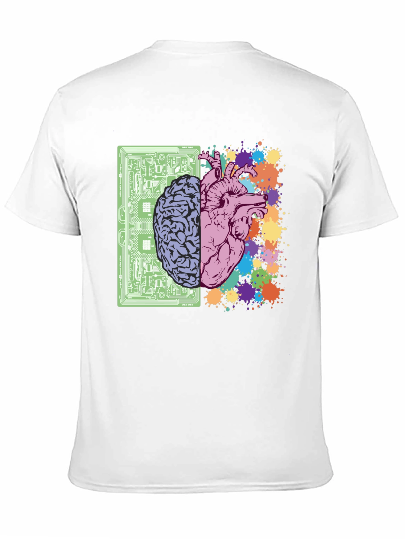 Brain & Heart T-Shirt - Logic & Emotion Tee