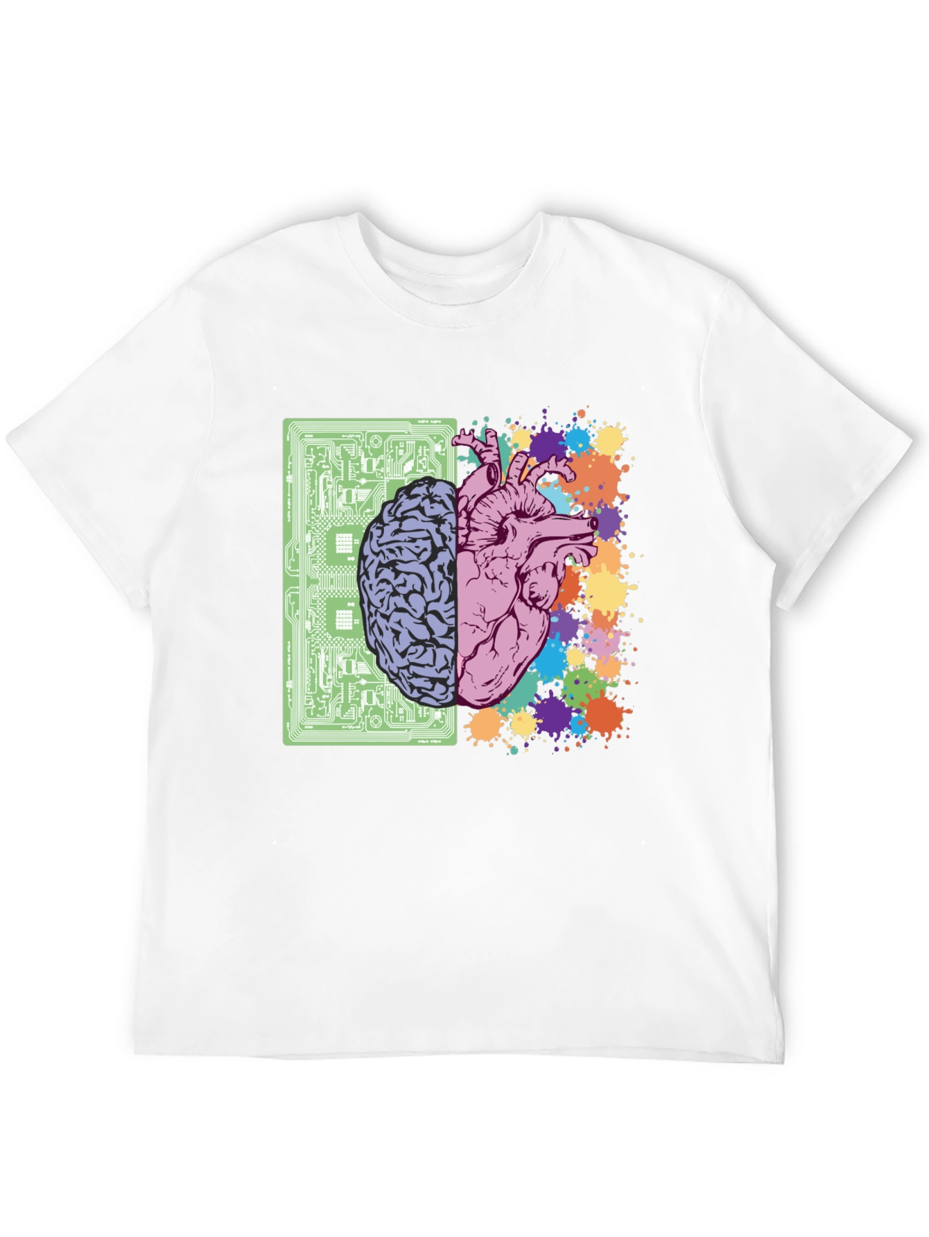 Brain & Heart T-Shirt - Logic & Emotion Tee