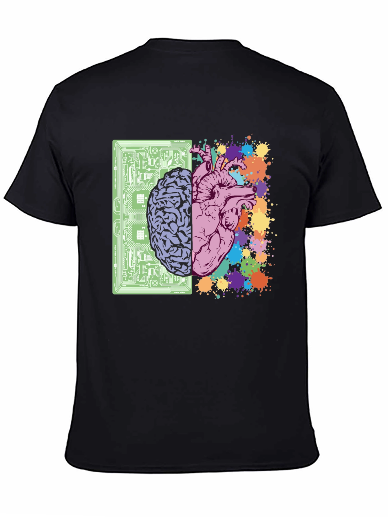 Brain & Heart T-Shirt - Logic & Emotion Tee