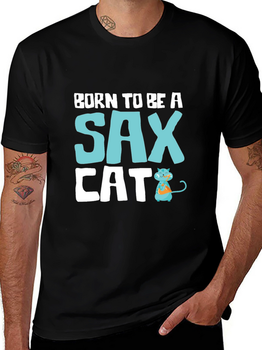 Born to Be a Sax Cat T-Shirt