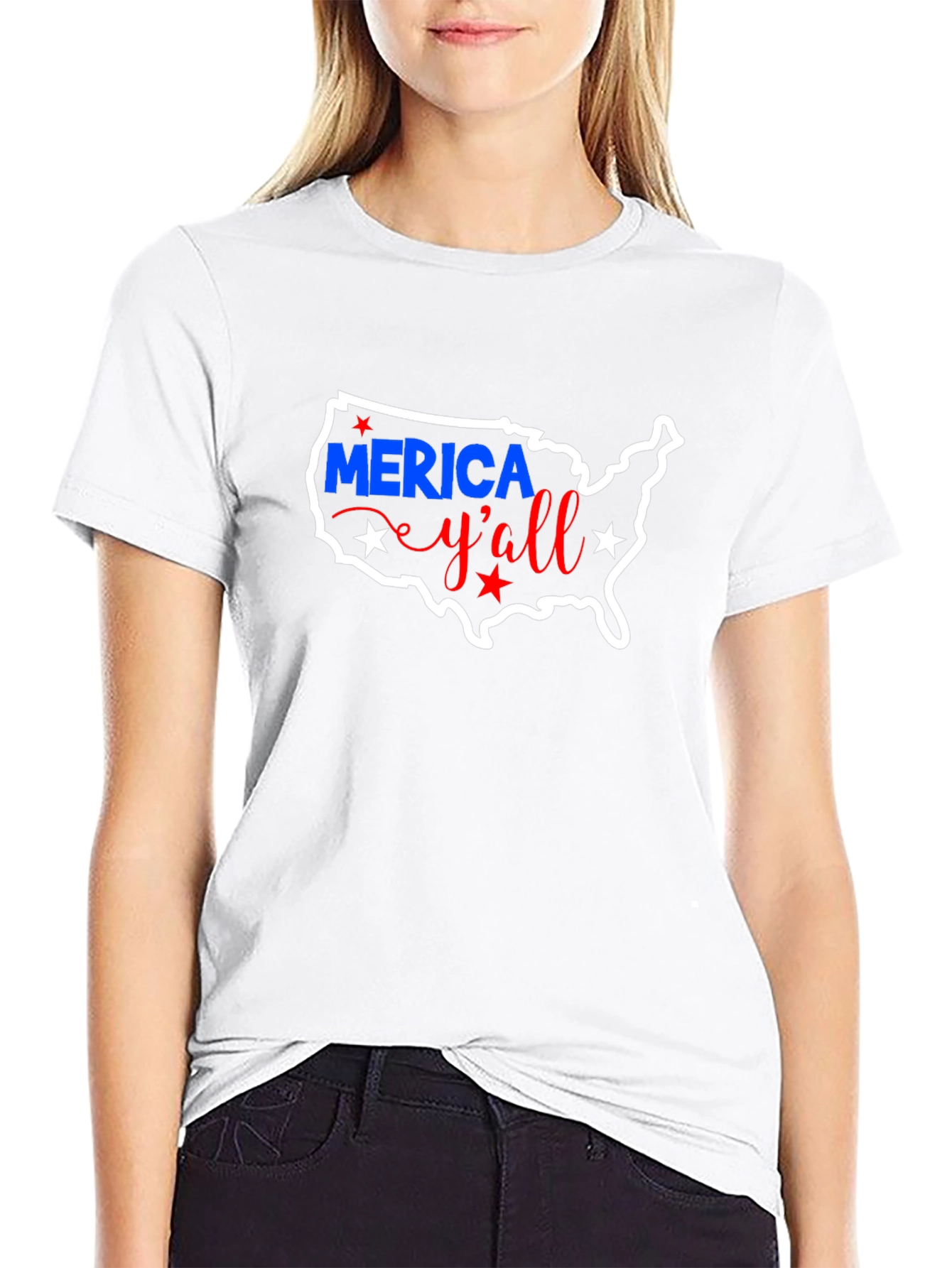 Americana USA Map T-Shirt - Patriotic Yall