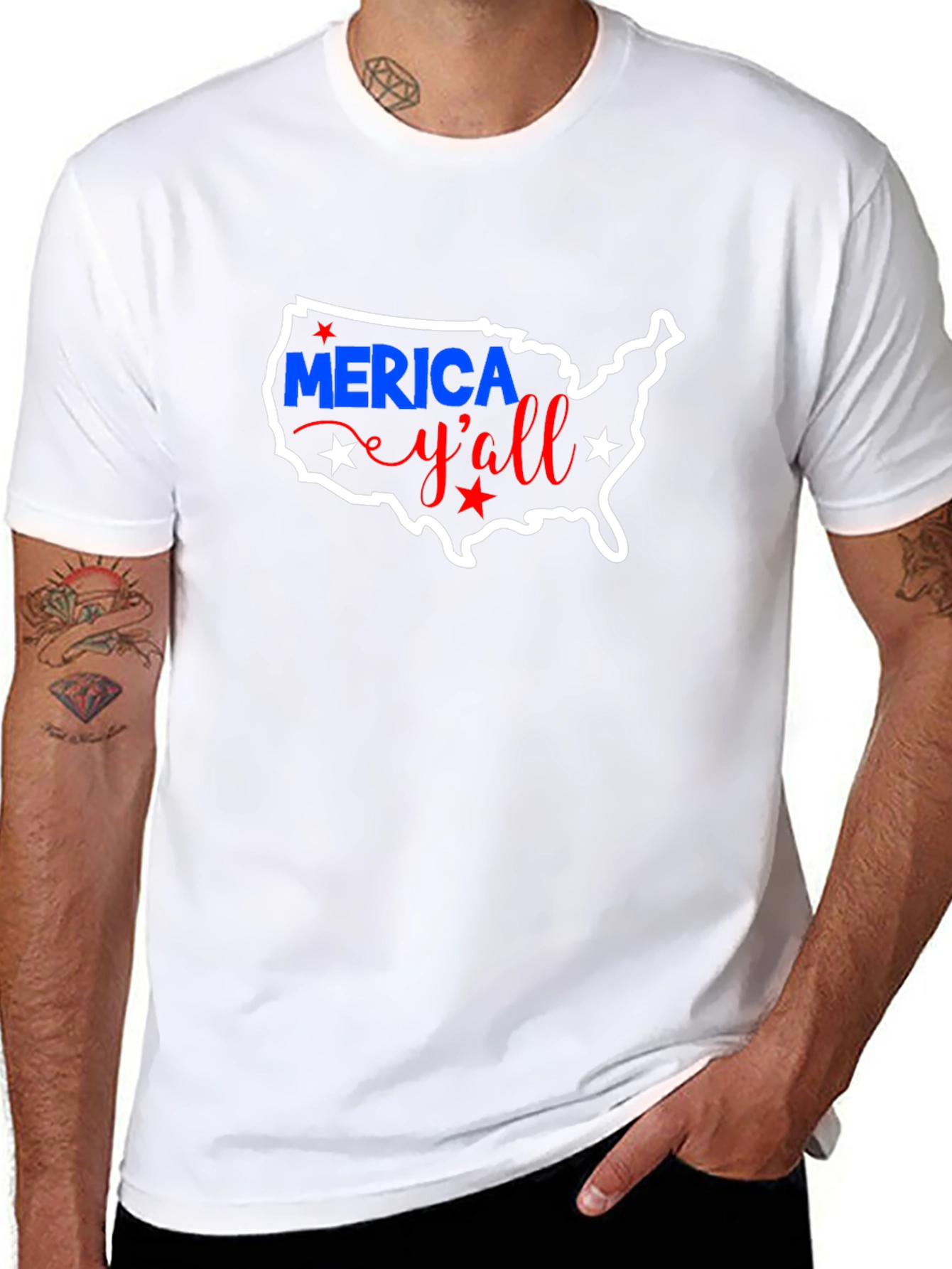 Americana USA Map T-Shirt - Patriotic Yall