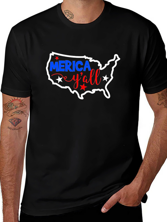 Americana USA Map T-Shirt - Patriotic Yall