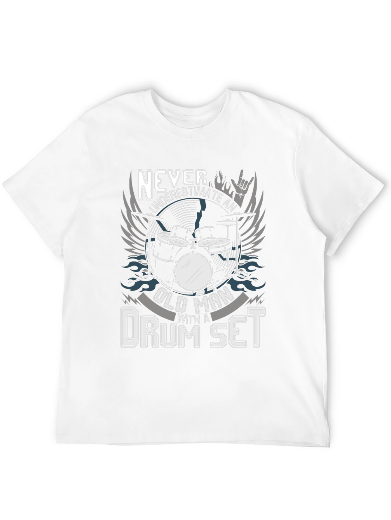 Old Man Drum Set T-Shirt