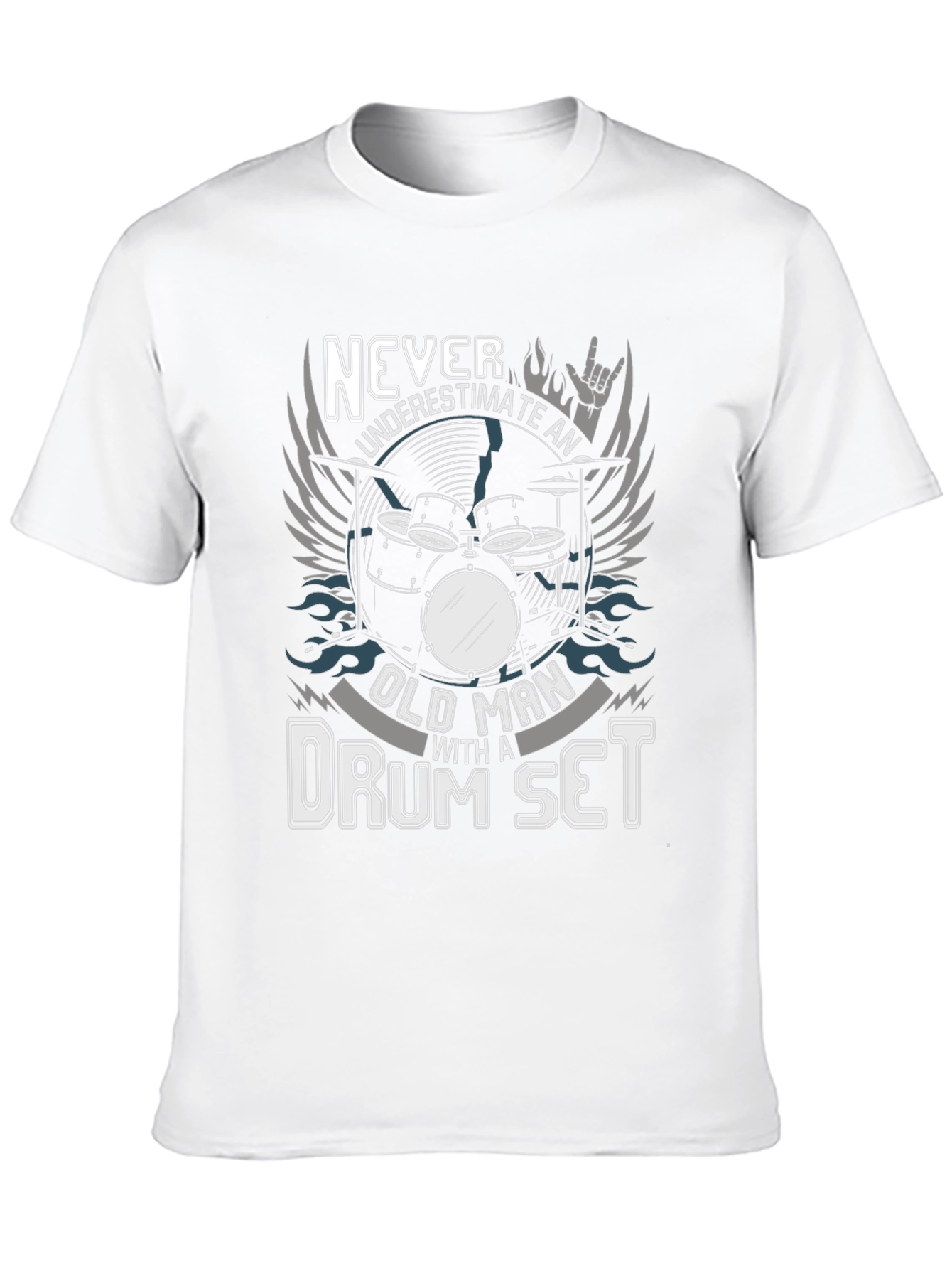 Old Man Drum Set T-Shirt