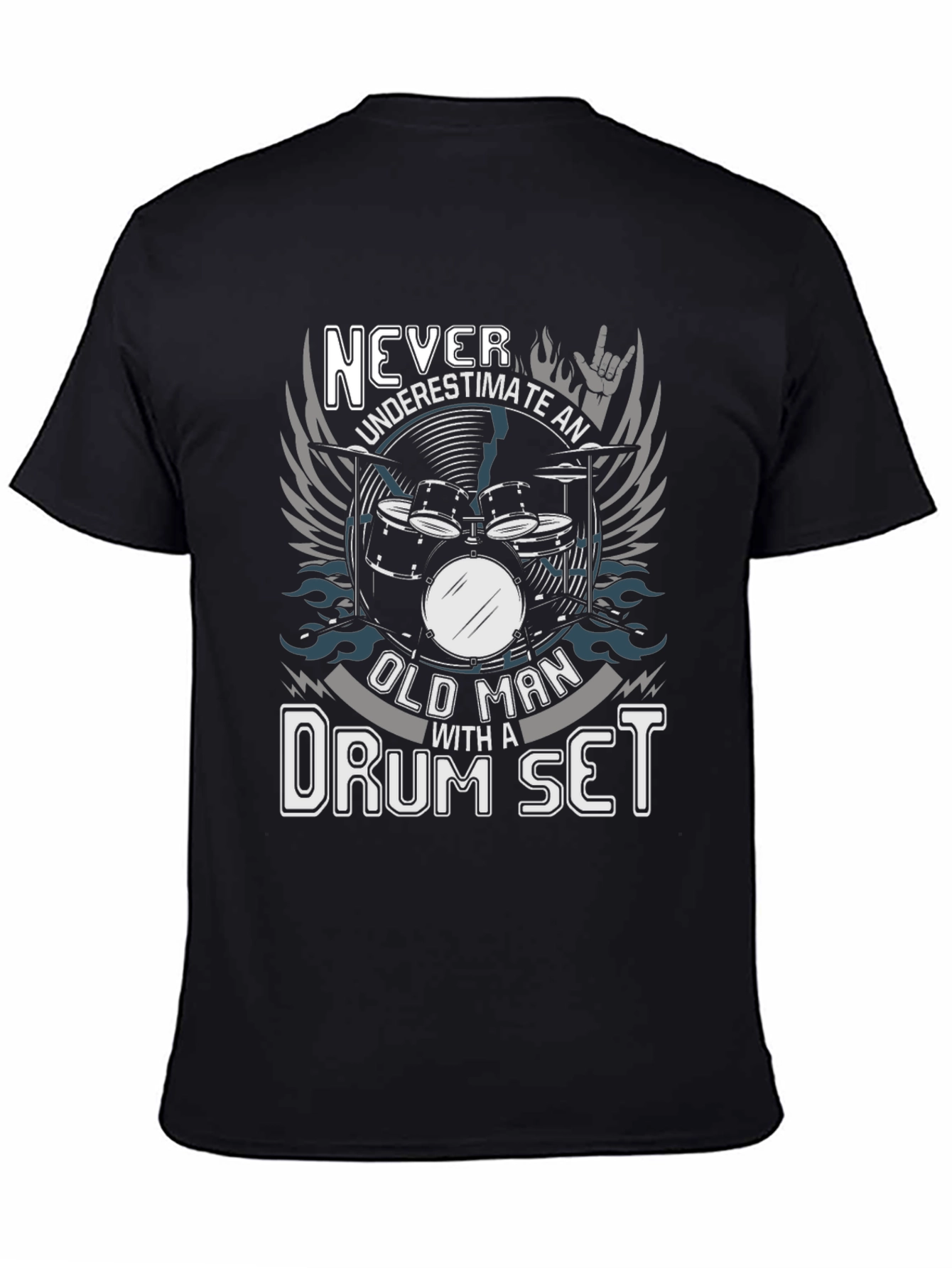 Old Man Drum Set T-Shirt