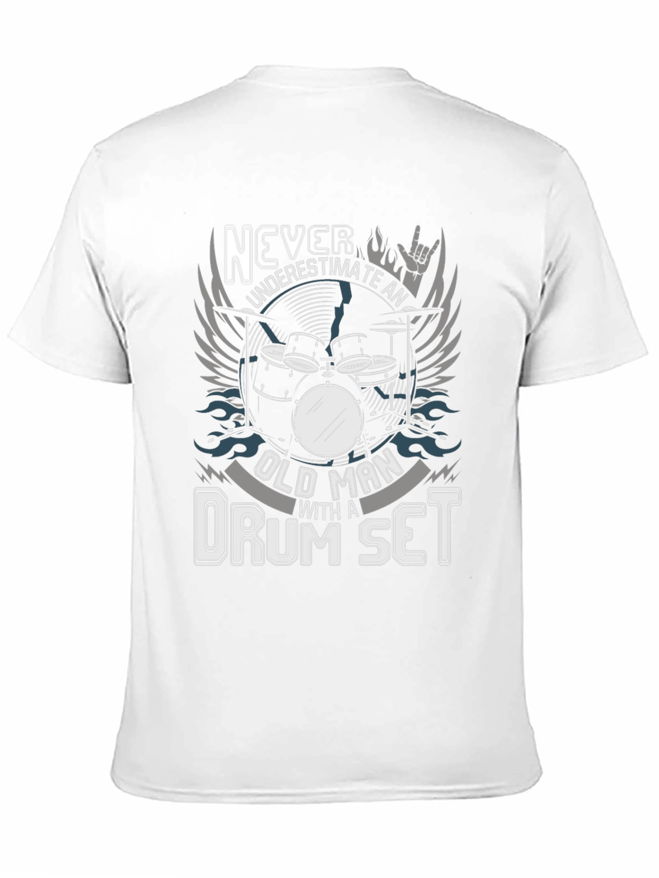 Old Man Drum Set T-Shirt