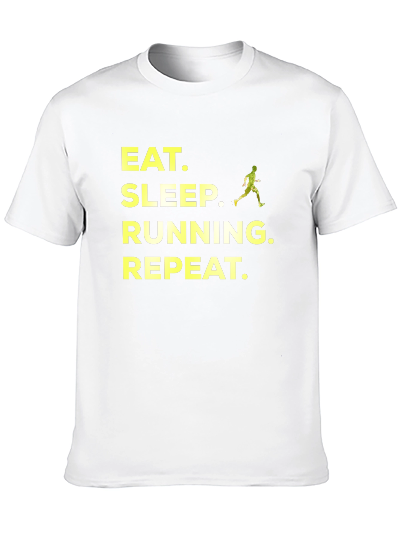 Eat Sleep Running Repeat Black T-Shirt