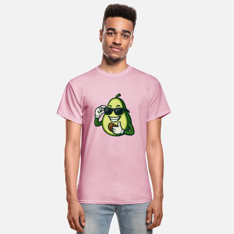 Cool avocado with sunglasses casual cartoon joy