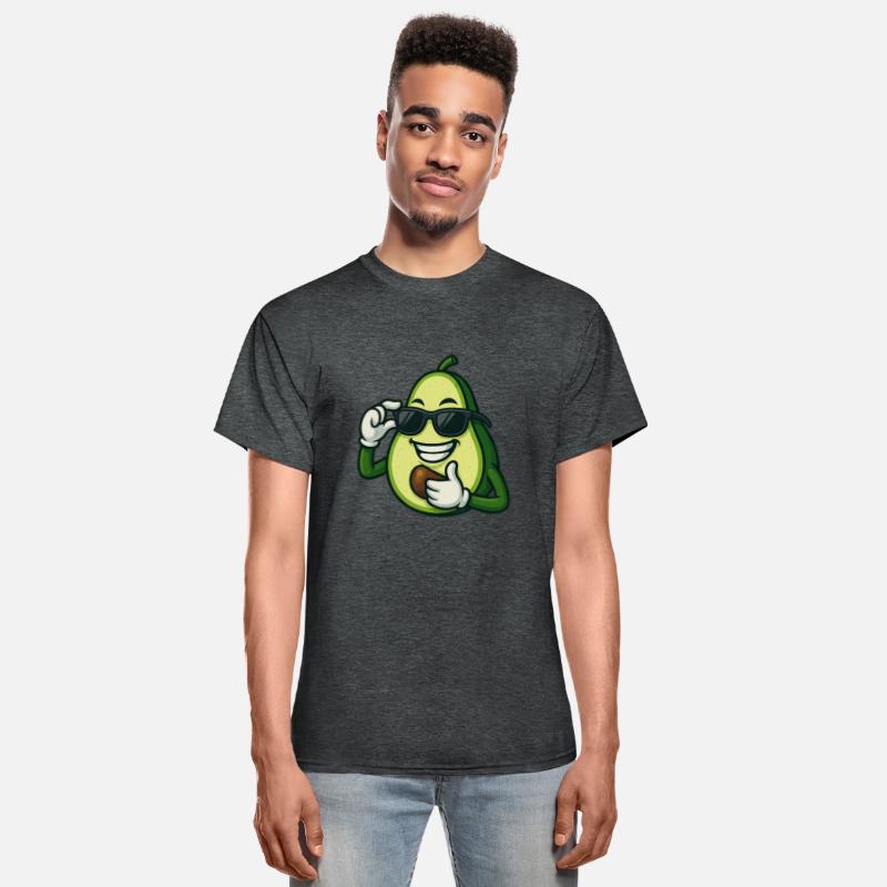 Cool avocado with sunglasses casual cartoon joy