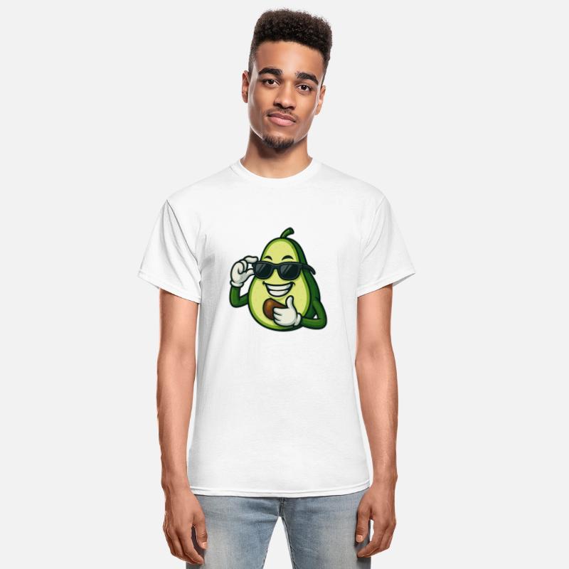 Cool avocado with sunglasses casual cartoon joy