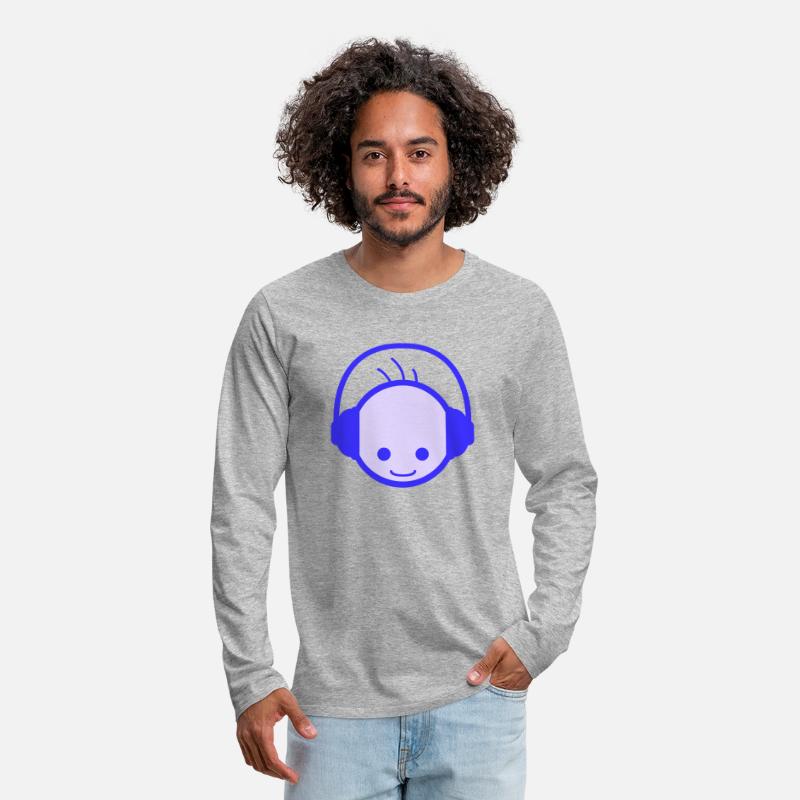 Cool Happy Man DJ Head Party Music Club Face Logo