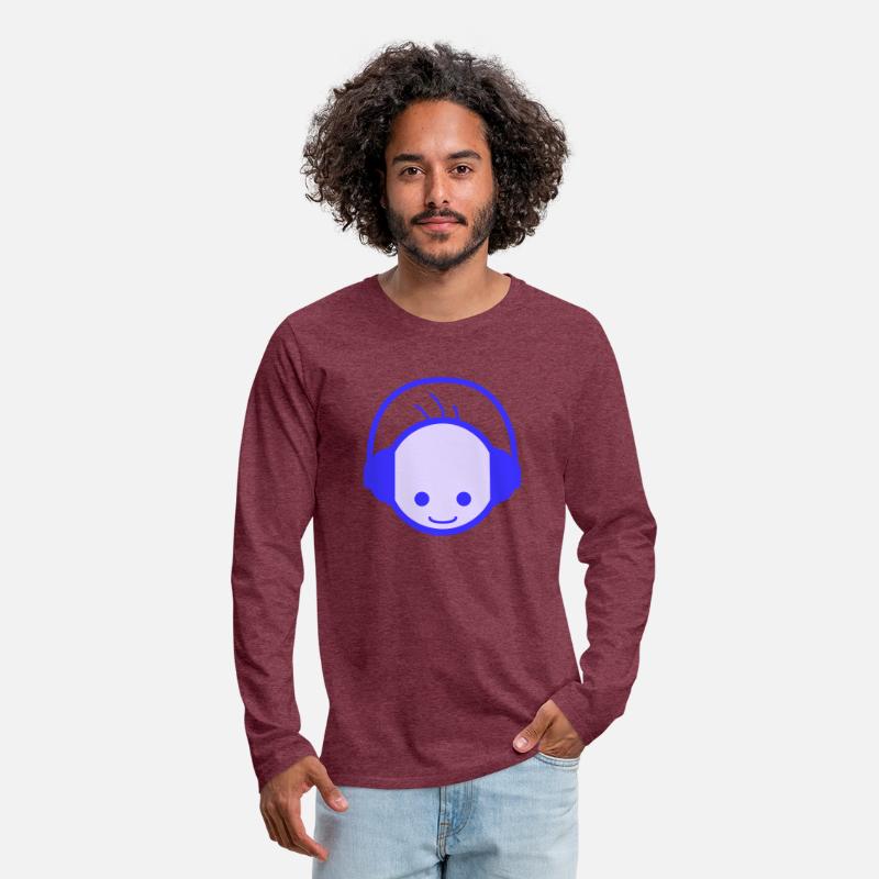 Cool Happy Man DJ Head Party Music Club Face Logo