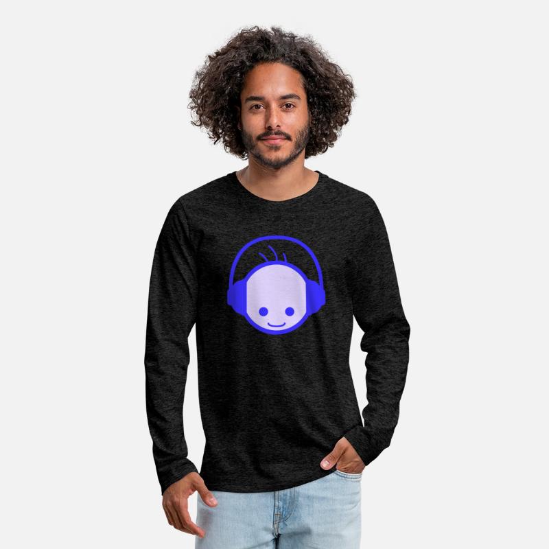 Cool Happy Man DJ Head Party Music Club Face Logo