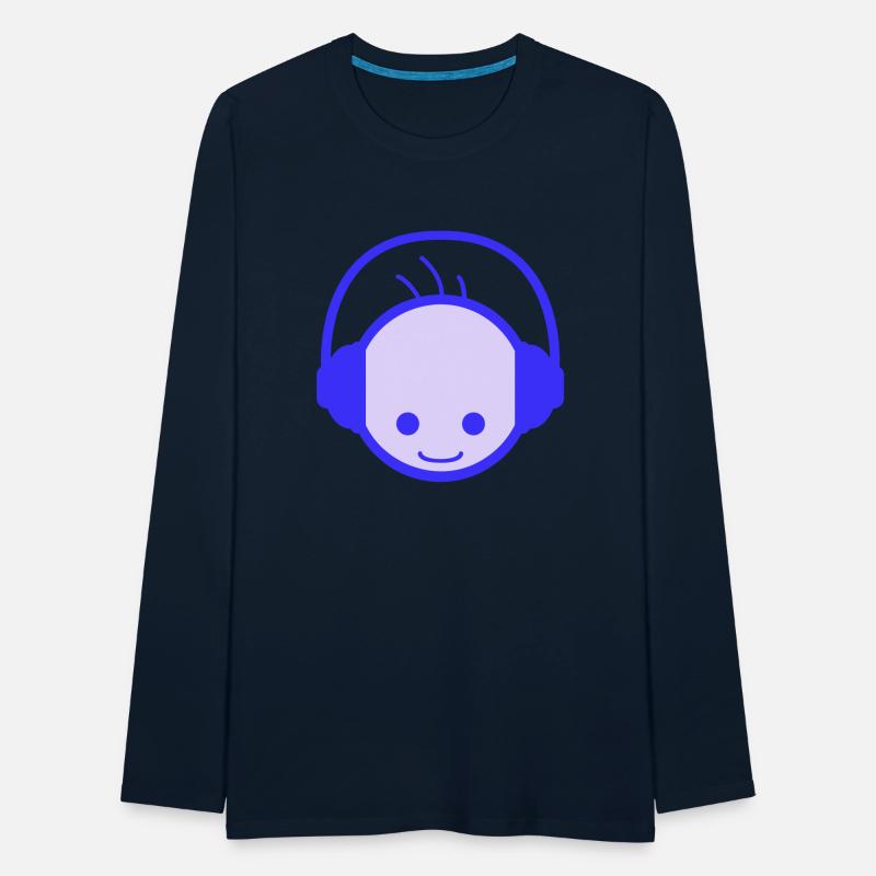 Cool Happy Man DJ Head Party Music Club Face Logo