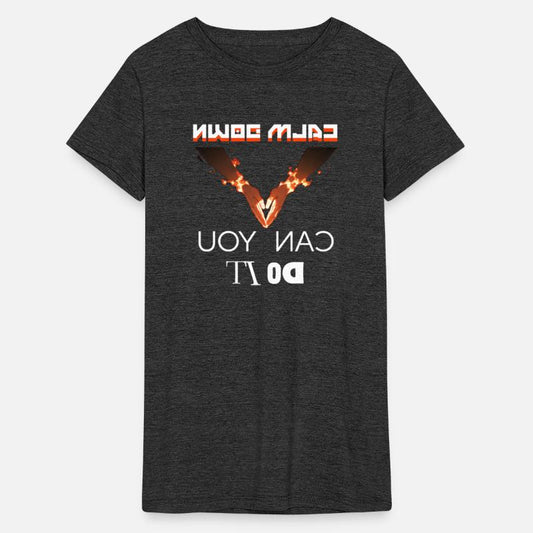 cool playful typography: calm down, you can do it!