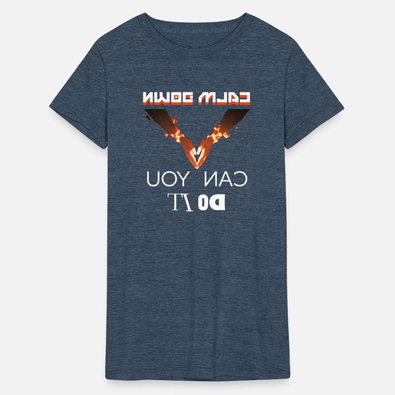 cool playful typography: calm down, you can do it!