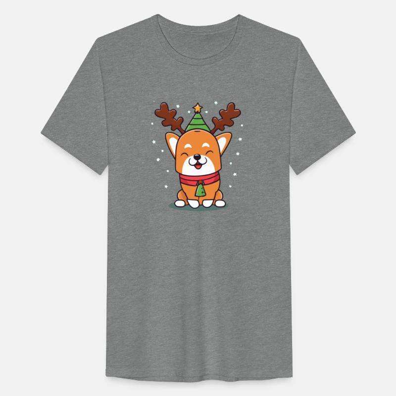 Cozy Canines: Corgi Reindeer Christmas Pajamas Gif