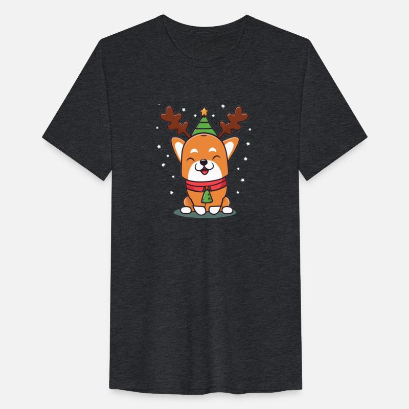 Cozy Canines: Corgi Reindeer Christmas Pajamas Gif