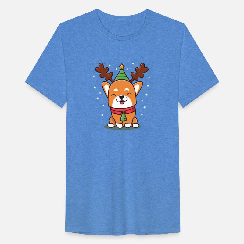 Cozy Canines: Corgi Reindeer Christmas Pajamas Gif
