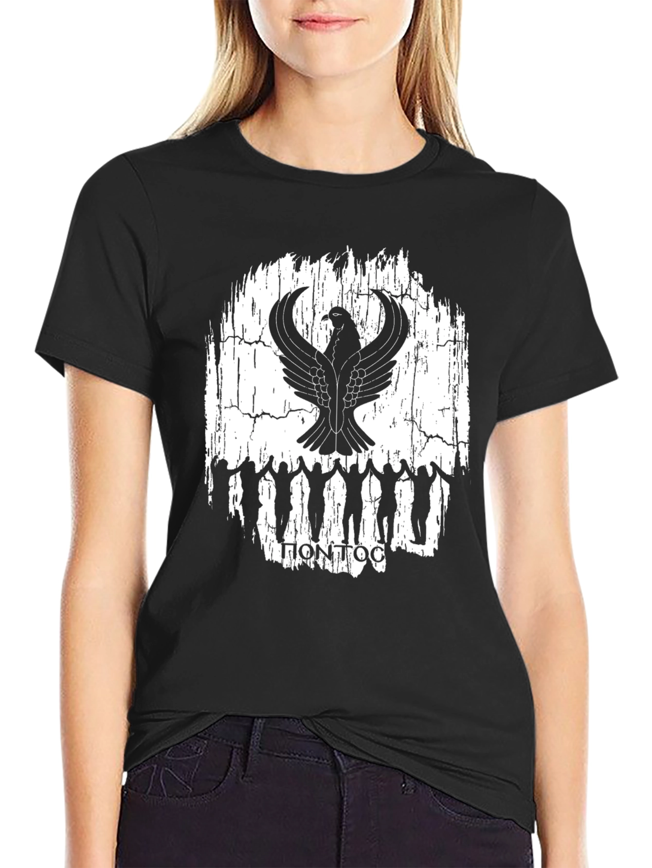 Pontos T-Shirt with Eagle Design